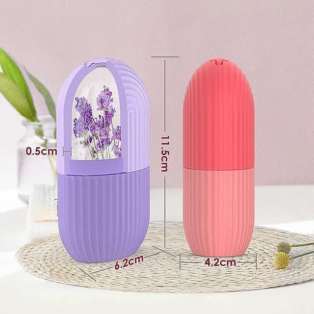 Ice Face Roller Silicone Facial Cube for Eyes Neck Massage Remove Dark Circle Pore Shrink Face - DS Nexa