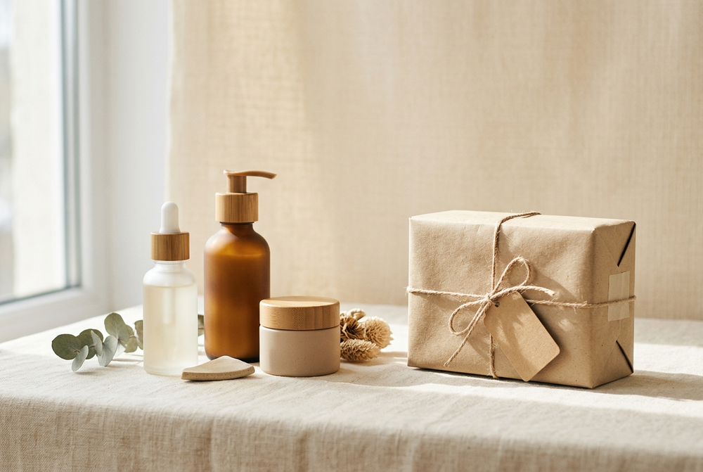 Cream beauty delivery visual